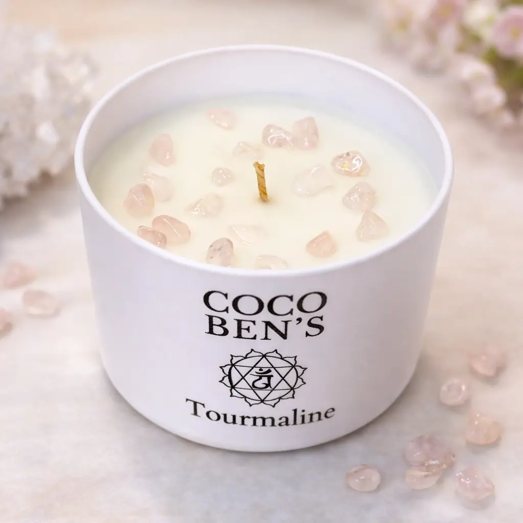 Bougie Lithothérapie - Tourmaline - 200 ML