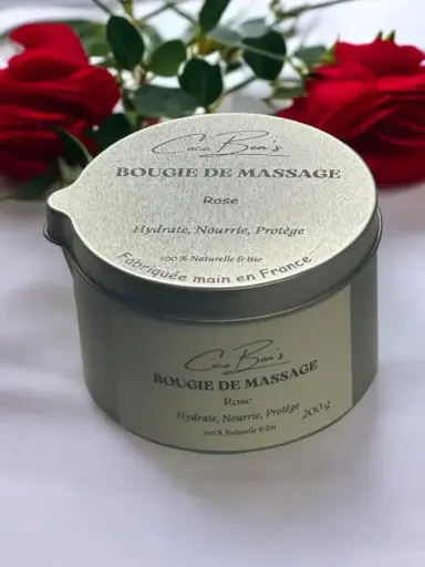[BMROS] Bougie de massage - Rose - 200 ML