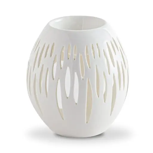 [BP025] Brûle parfum - Ovali Blanc